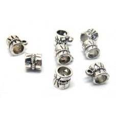 5 Bélières Argentées pour Pendentif 9x7mm