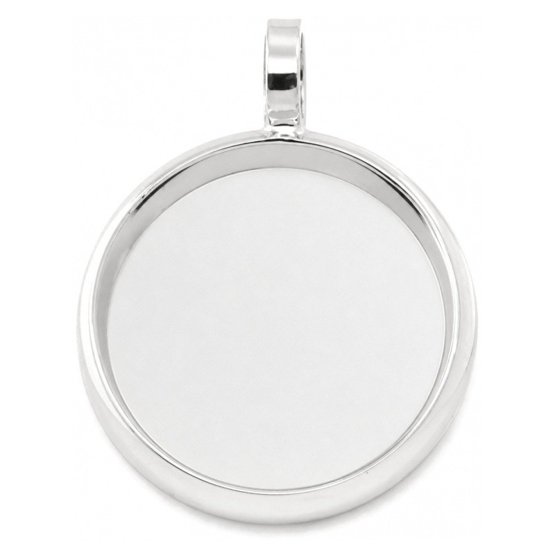 4 Supports Pendentifs Argentés pour Cabochon 10mm