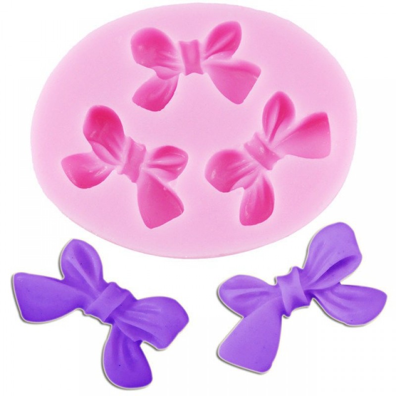 Moule en Silicone Nœuds 2,2cm Création Fimo Résine Gâteau