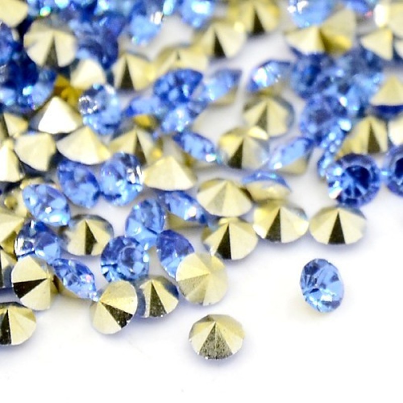 Strass Crystal Bleus 5mm – Sachet de 2g