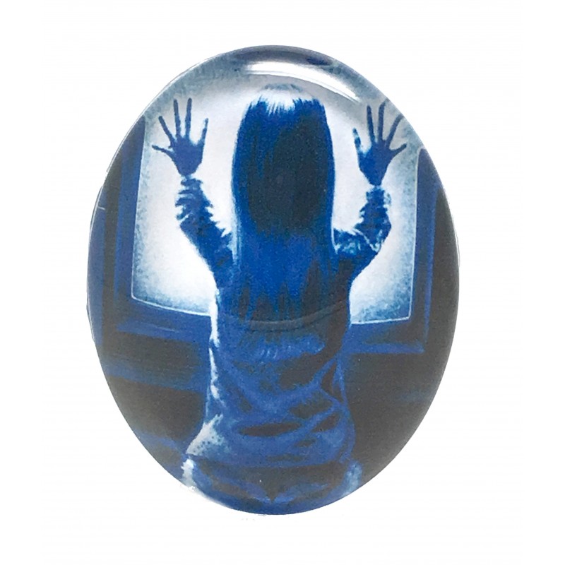 Cabochon en Verre Illustré Poltergeist Horreur 13x18, 18x25 ou 30x40mm