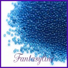 1 Sachet de 10g de Microbilles en Verre 0.6-0.8 mm Bleu  pour la Création de Bijoux Fantaisie - DIY