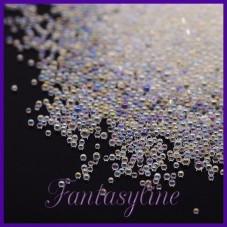 1 Sachet de 10g de Microbilles en Verre 0.6-0.8 mm Transparent  pour la Création de Bijoux Fantaisie - DIY