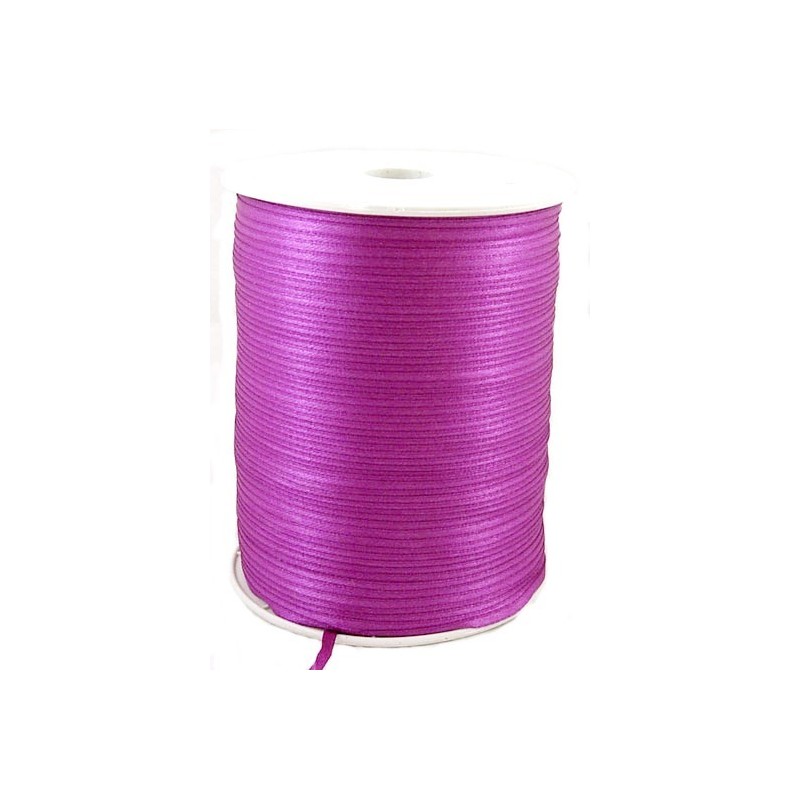 6 Mètres de Ruban de Satin Pourpre 3mm