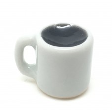 Breloque Tasse de Café Pâte Polymère Fimo 16mm