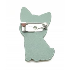 Broche Chat en Bois Idée Cadeau