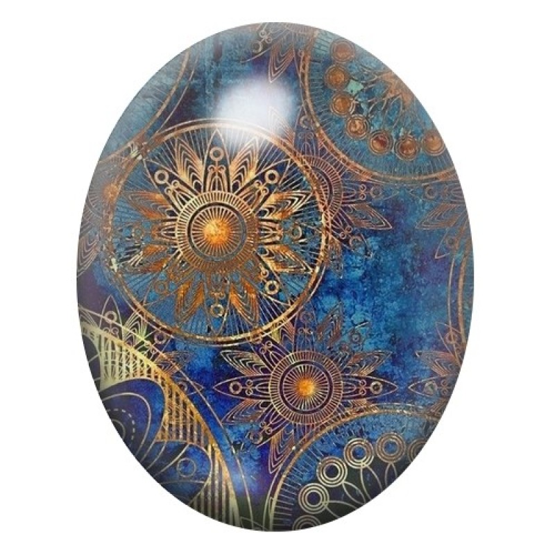 Cabochon en Verre Illustré Fantaisie 13x18, 18x25 ou 30x40mm