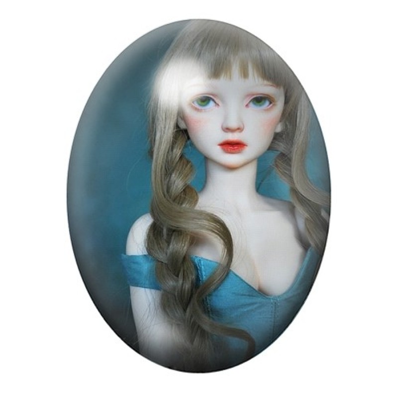 Cabochon en Verre Illustré Poupée Blythe 13x18, 18x25 ou 30x40mm