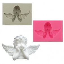 Moule en Silicone Ange de Noël 5x3cm Résine Fimo Gâteau