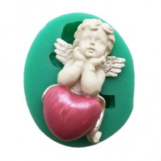 Moule en Silicone Ange de Noël 4,5x2,5cm Résine Fimo Gâteau
