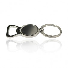 Support Porte-Clés Décapsuleur Argenté pour Cabochon 25mm