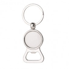 Support Porte-Clé Décapsuleur Argenté pour Cabochon 25mm pour la Création de Bijoux Fantaisie - DIY