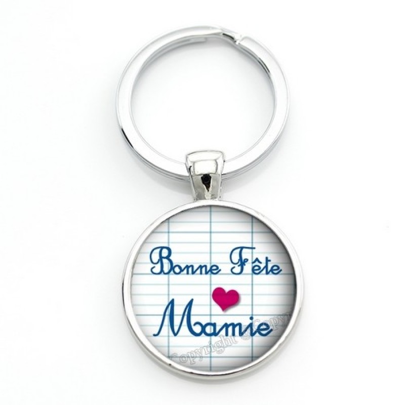Porte-clé "Bonne Fête Mamie" Cadeau Fête des Grands-Mères