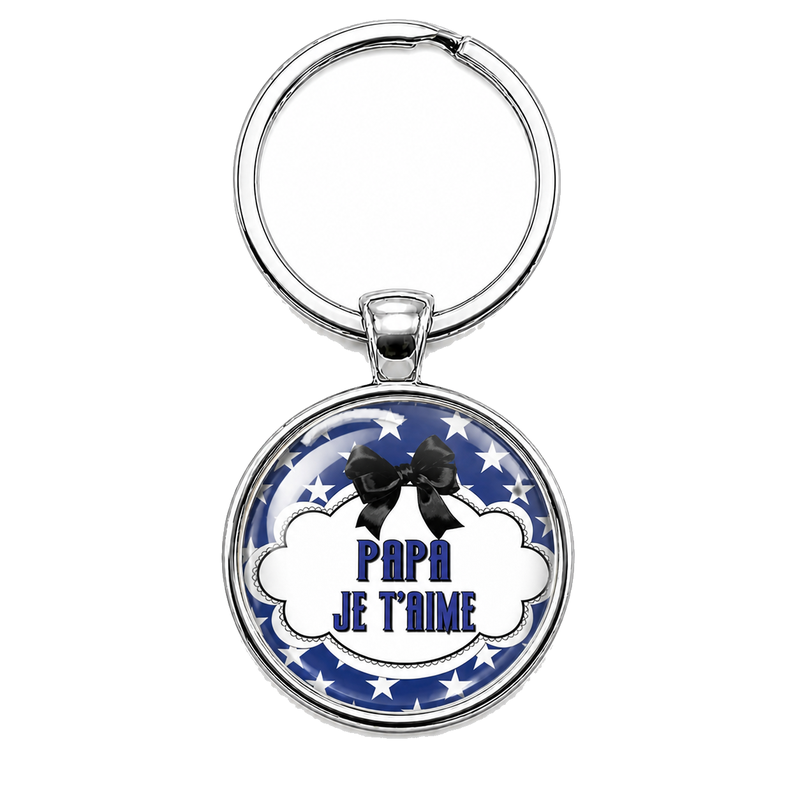 Porte-clé "Je t’aime Papa" Cadeau Papa Fête des Pères
