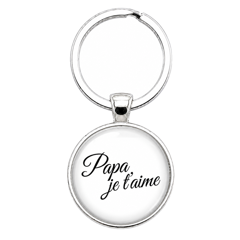 Porte-clé "Papa je t’aime" Cadeau Fête des Pères