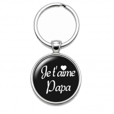 Porte-clé "Je t’aime Papa" Cadeau Papa Fête des Pères pour la Création de Bijoux Fantaisie - DIY