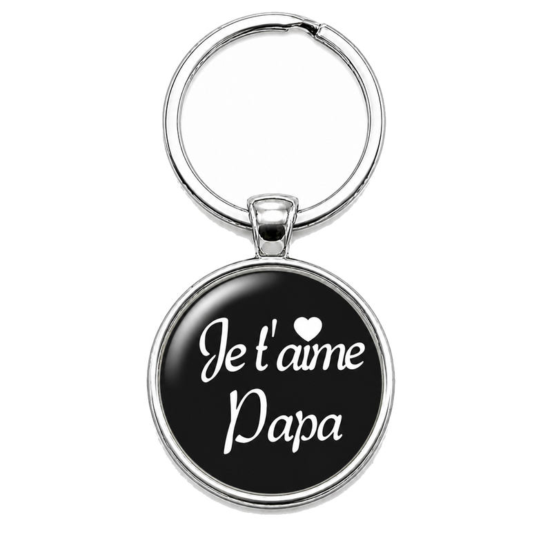 Porte-clé "Je t’aime Papa" Cadeau Papa Fête des Pères