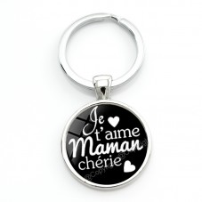 Porte-clé "Je t'aime Maman" Cadeau Maman Fête des Mères