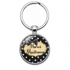 Porte-clé "Merci Maîtresse" Cadeau de Fin d'Année d’École pour la Création de Bijoux Fantaisie - DIY