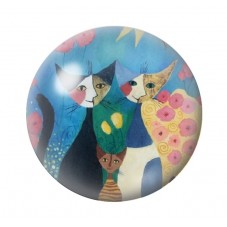 Cabochon en Verre Illustré Chats Colorés 12 à 25mm pour la Création de Bijoux Fantaisie - DIY