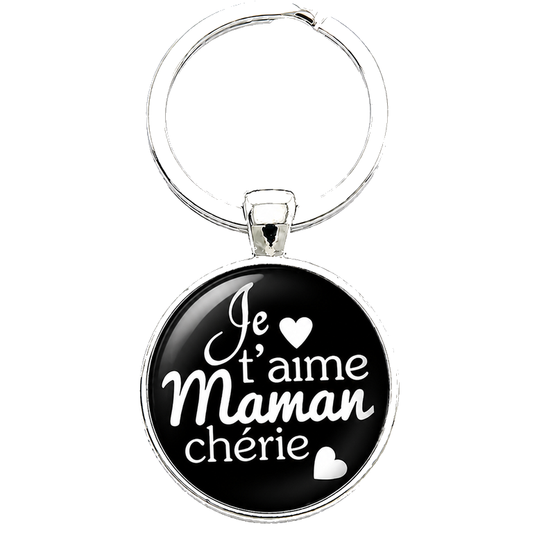 Porte-clé "Je t'aime Maman" Cadeau Fête des Mères