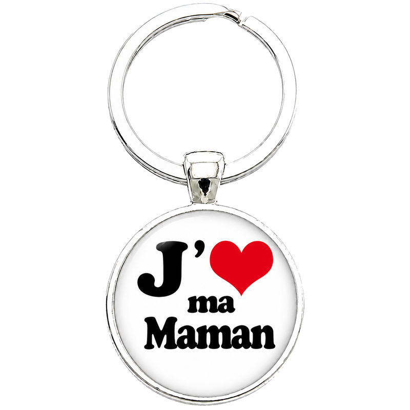 Porte-clé "J'aime Maman" Cadeau Fête des Mères