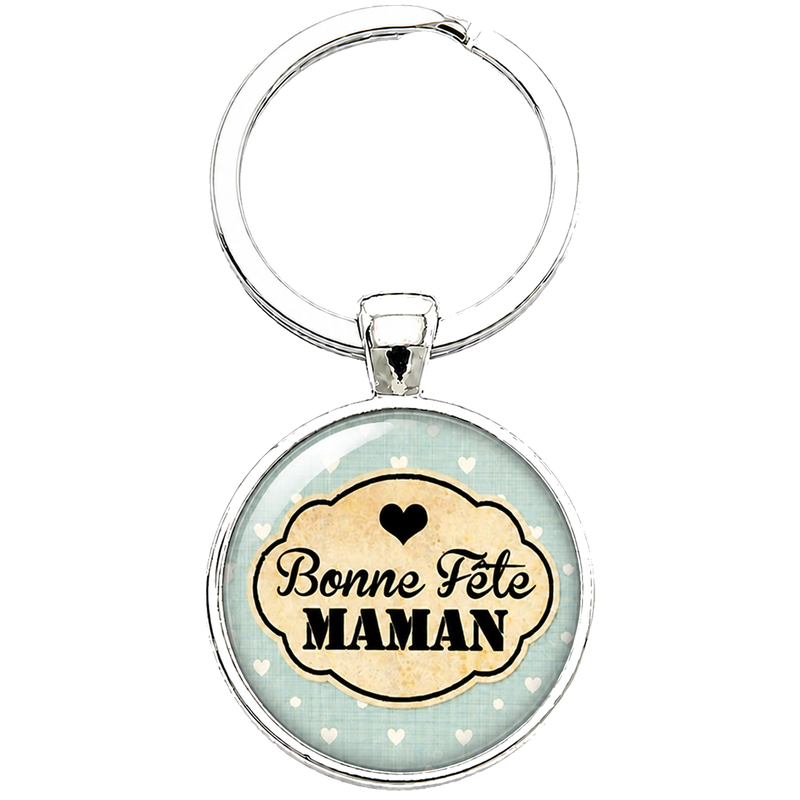 Porte-clé "Bonne Fête Maman" Cadeau Fête des Mères
