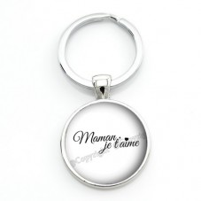 Porte-clé "Maman je t'aime" Cadeau Fête des Mères
