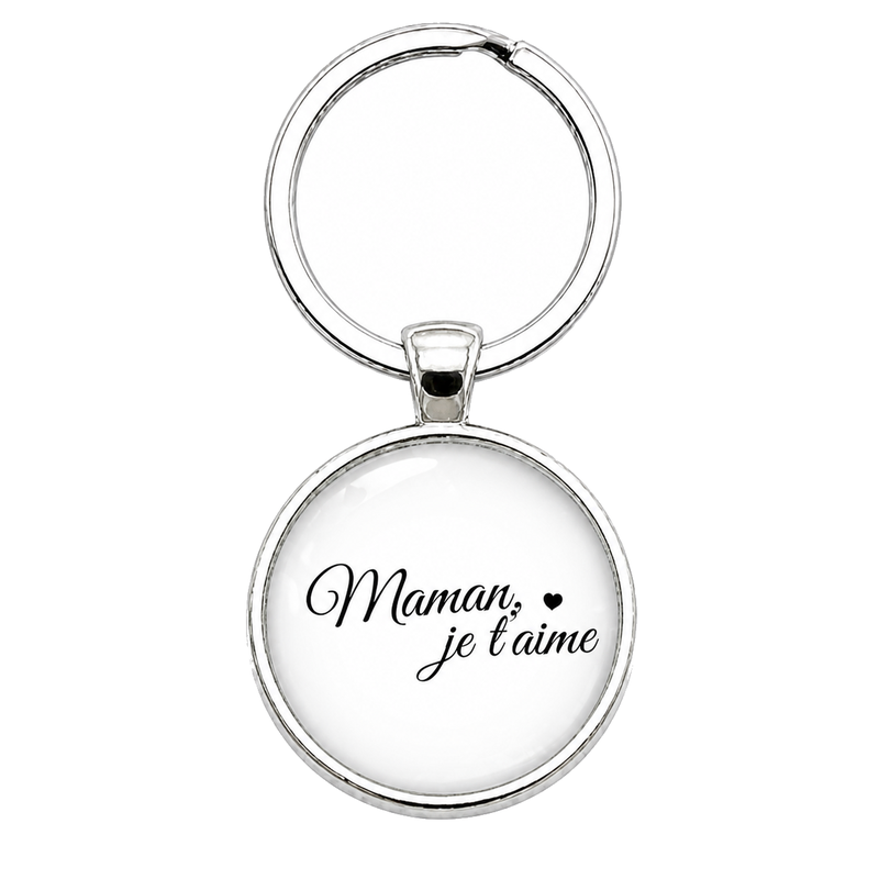 Porte-clé "Maman je t'aime" Cadeau Fête des Mères