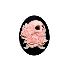 Moule en Silicone Crâne Tête de Mort Gothique 30x40mm Fimo Résine Gâteau