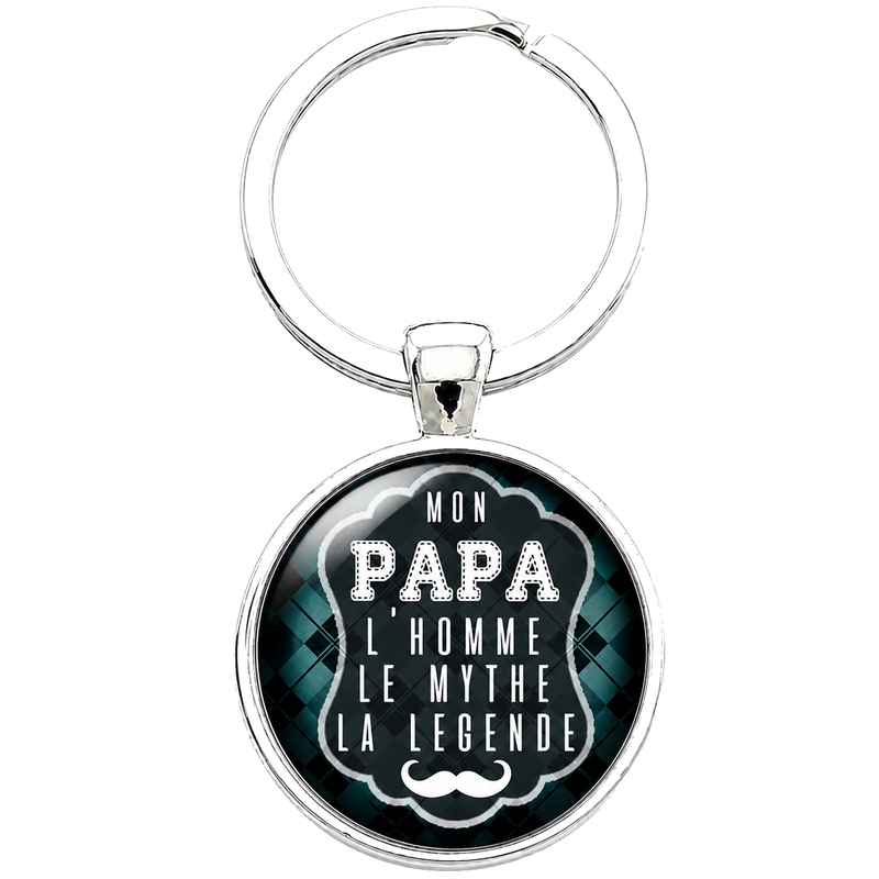 Porte-clé "Papa la Légende" Cadeau Fête des Pères