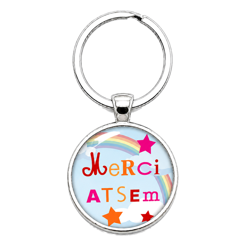 Porte-clé "Merci Atsem" Cadeau de Fin d'Année d’École