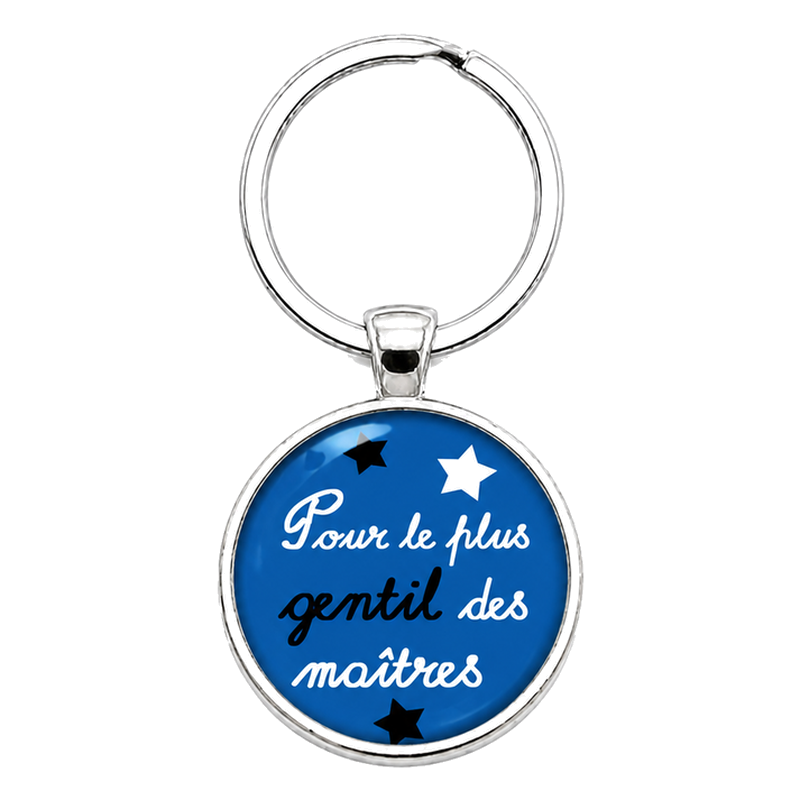Porte-Clé "Le plus gentil des Maîtres" Cadeau de Fin d'Année d’École