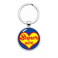 Porte-clé "Super Maître" Cadeau de Fin d'Année d’École pour la Création de Bijoux Fantaisie - DIY