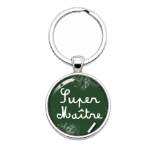 Porte-clé "Super Maître" Cadeau de Fin d'Année d’École pour la Création de Bijoux Fantaisie - DIY