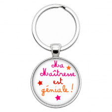 Porte-Clé Fait Main Ma maîtresse est géniale ! Verre 25mm pour la Création de Bijoux Fantaisie - DIY