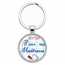 Porte-Clé Fait Main 20/20 Pour ma Maîtresse Verre 25mm pour la Création de Bijoux Fantaisie - DIY