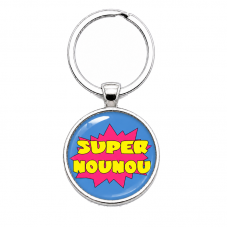 Porte-clé "Super Nounou" Cadeau de Fin d'Année d’École pour la Création de Bijoux Fantaisie - DIY