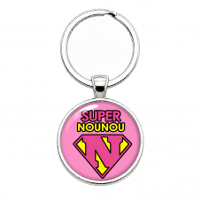 Porte-clé "Super Nounou" Cadeau de Fin d'Année d’École pour la Création de Bijoux Fantaisie - DIY