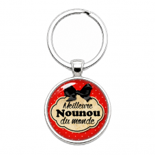 Porte-clé "Meilleure Nounou du Monde" Cadeau de Fin d'Année d’École pour la Création de Bijoux Fantaisie - DIY