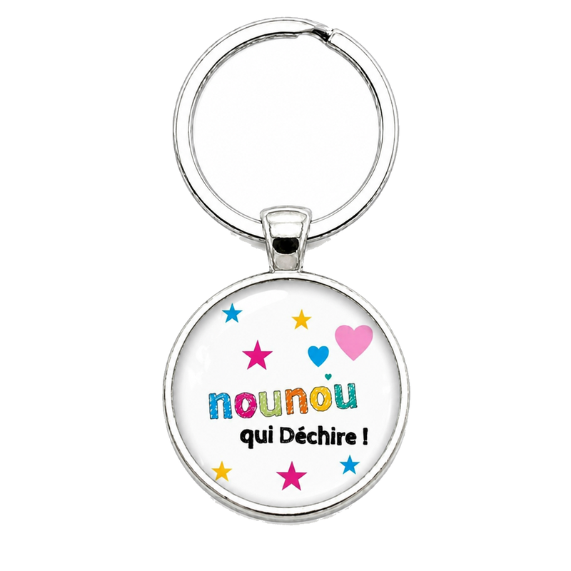 Porte-clé "Nounou qui Déchire" Cadeau de Fin d'Année d’École