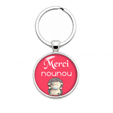 Porte-clé "Merci Nounou" Cadeau de Fin d'Année d’École pour la Création de Bijoux Fantaisie - DIY