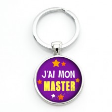 Porte-clé "J'ai mon Master" Idée Cadeau Réussite Diplôme Examen