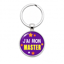Porte-clé "J’ai mon Master" Cadeau Réussite pour la Création de Bijoux Fantaisie - DIY