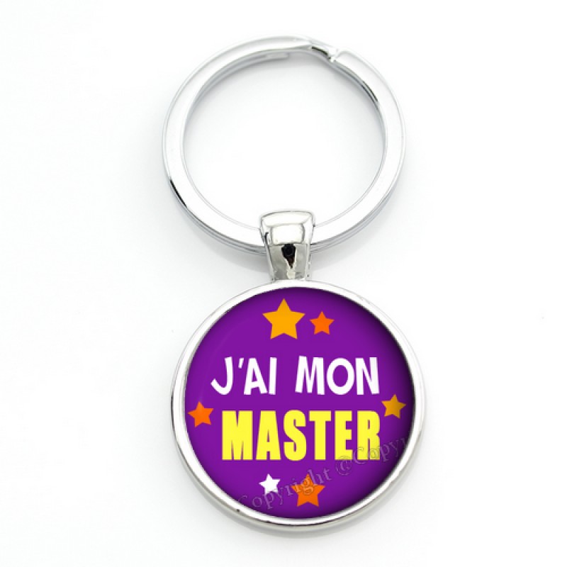 Porte-clé "J'ai mon Master" Idée Cadeau Réussite Diplôme Examen