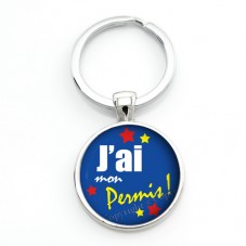 Porte-clé "J'ai mon Permis" Idée Cadeau Réussite Diplôme Examen