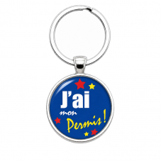 Porte-clé "J’ai mon Permis" Cadeau Réussite pour la Création de Bijoux Fantaisie - DIY