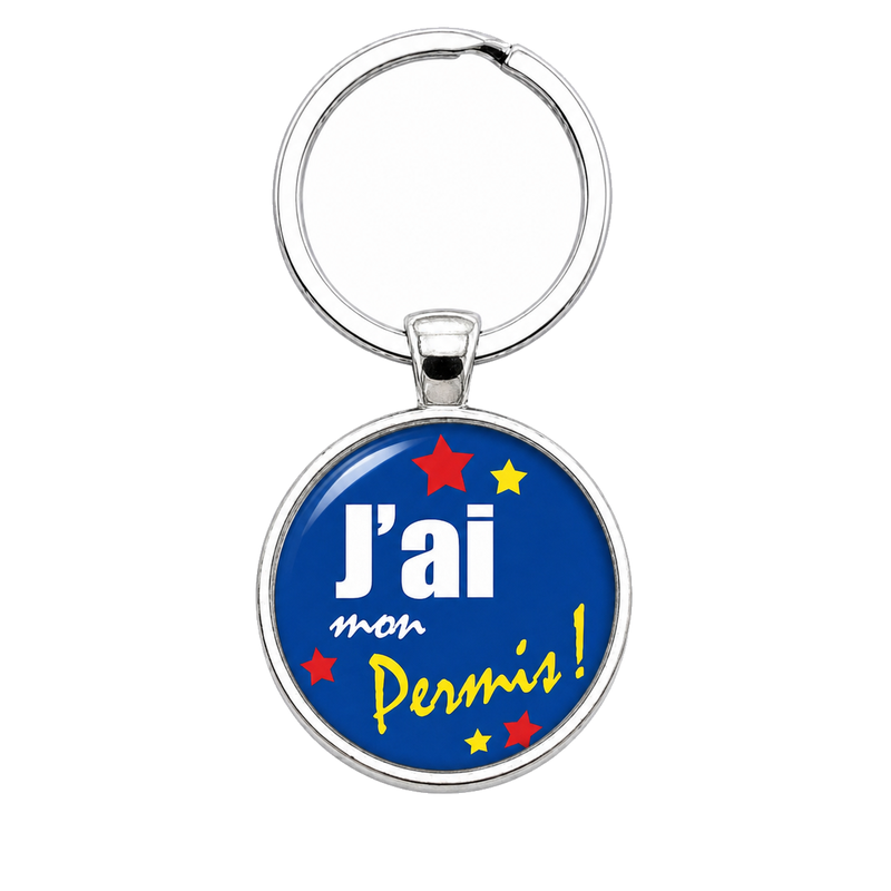 Porte-clé "J’ai mon Permis" Cadeau Réussite