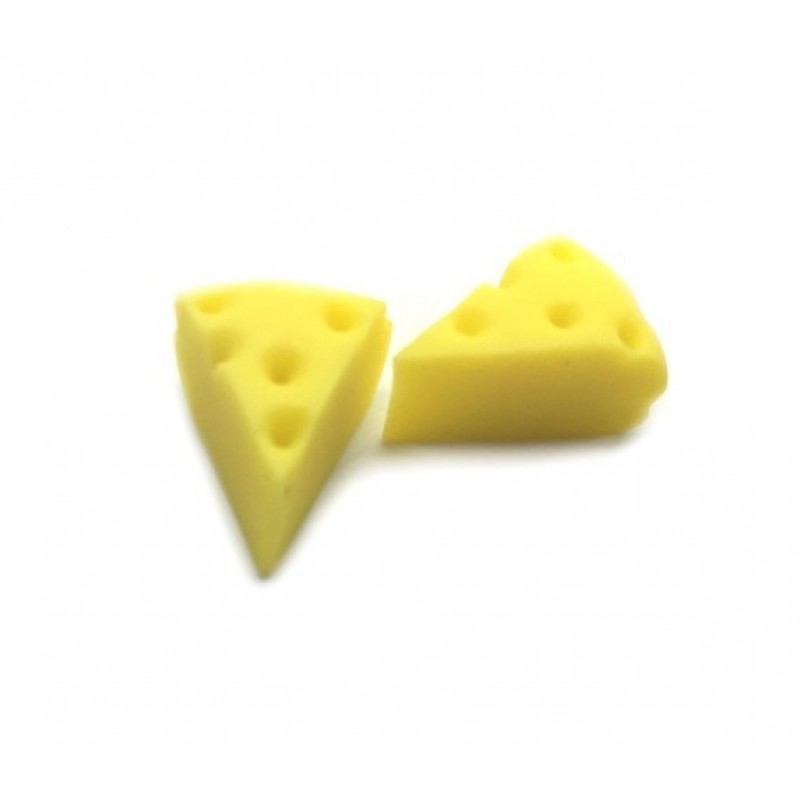 2 Cabochons Miniatures Hot Dog en Fimo 17x8mm