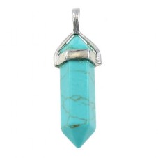 Pendentif en Pierre Naturelle Turquoise 4cm